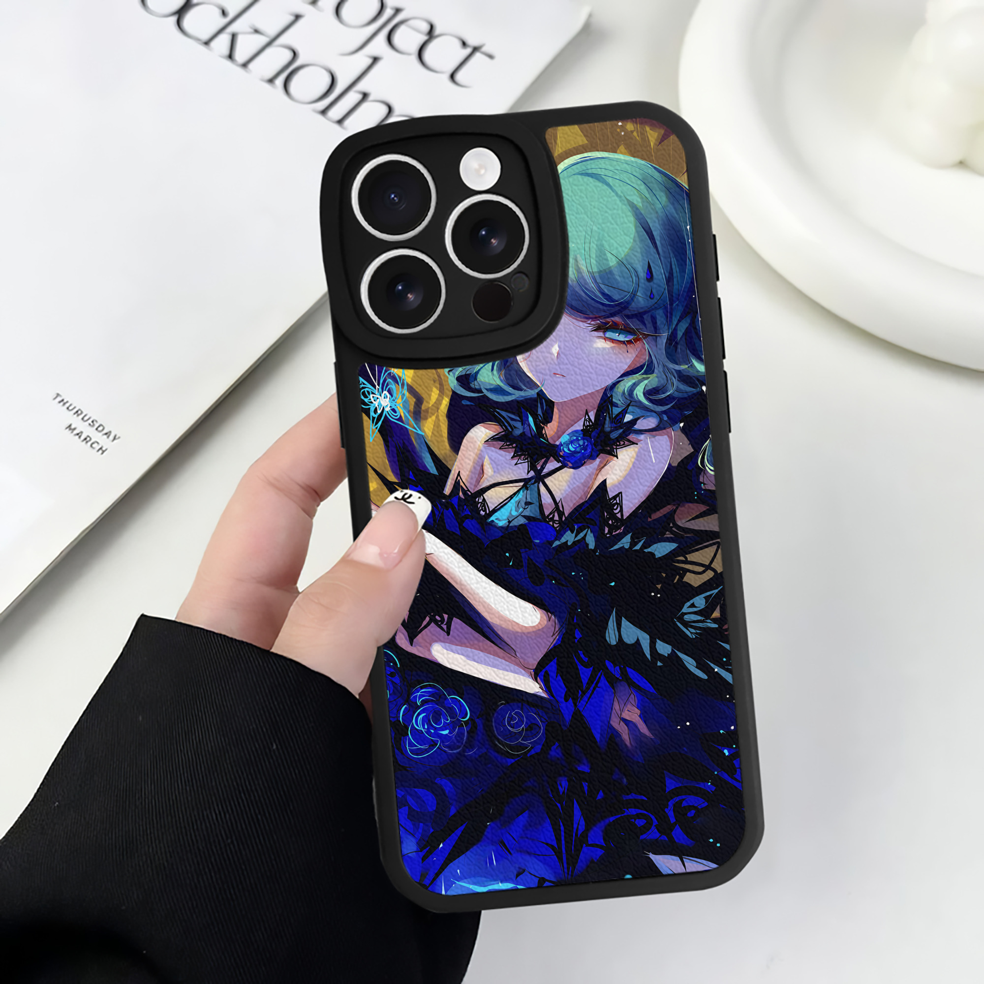 （画像用） 刀剣乱舞 Touken Ranbu 【iPhone 16シリーズ対応】シリコンスマホケース（レザー調） 材質：シリコン
